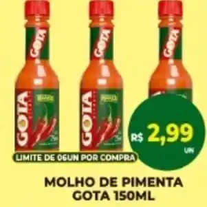 Vivendas Supermercados Molho de pimenta gota oferta