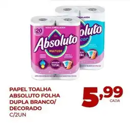 Fort Supermercados Papel toalha absoluto folha dupla branco/ decorado oferta