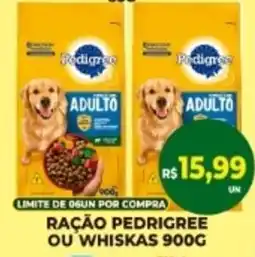 Vivendas Supermercados Ração pedrigree ou whiskas oferta