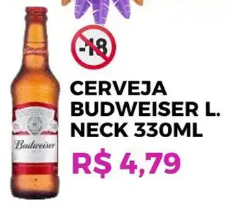 Alvorada Supermercados Cerveja budweiser l. neck oferta