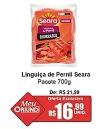 Oriundi Linguiça de Pernil Seara Pacote oferta