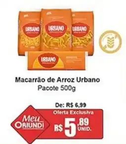 Oriundi Macarrão de Arroz Urbano Pacote oferta