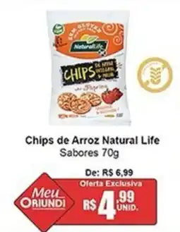 Oriundi Chips de Arroz Natural Life Sabores oferta