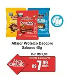 Oriundi Alfajor Proteico Dacopro Sabores oferta