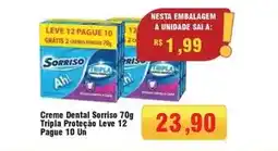 Spani Atacadista Sorriso - creme dental tripla proteção leve 12 pague 10 un oferta