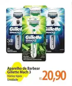 Atacadão Gillette - aparelho de barbear mach 3 oferta