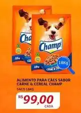 Assaí Atacadista Champ - alimento para caes sabor carne & cereal oferta