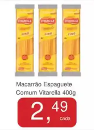 Mineirão Atacarejo Macarrão Espaguete Comum Vitarella oferta