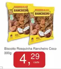 Mineirão Atacarejo Biscoito Rosquinha Rancheiro Coco oferta