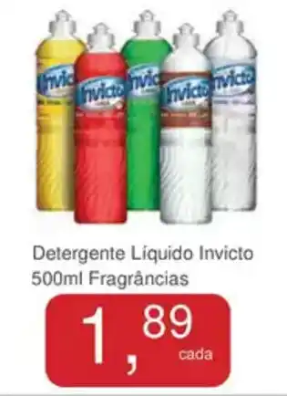 Mineirão Atacarejo Detergente Líquido Invicto Fragrâncias oferta