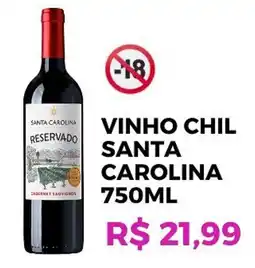 Alvorada Supermercados Vinho chil santa carolina oferta