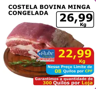 Mialich Supermercados Costela bovina minga congelada oferta