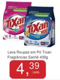 Mineirão Atacarejo Lava Roupas em Pó Tixan Fragrâncias Sachê oferta