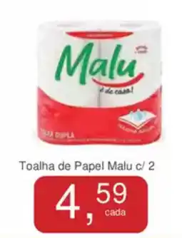 Mineirão Atacarejo Toalha de Papel Malu oferta