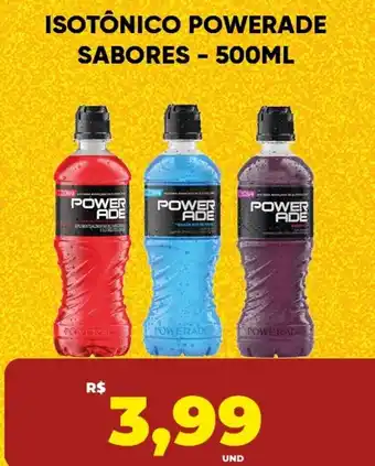 Tatico Isotônico powerade sabores oferta