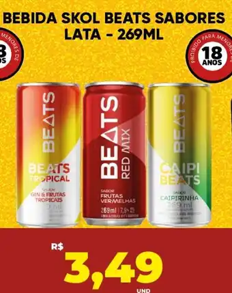 Tatico Bebida skol beats sabores lata oferta