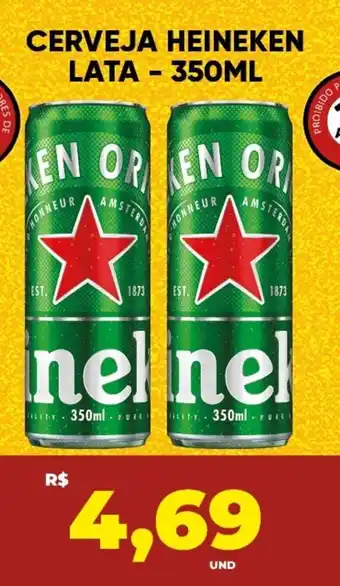 Tatico Cerveja heineken lata oferta