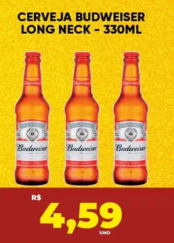 Tatico Cerveja budweiser long neck oferta