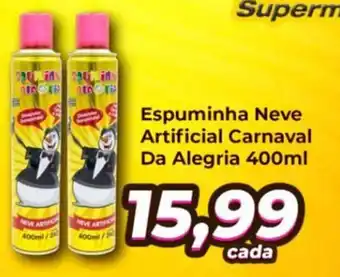 Amarelinha supermercados Espuminha Neve Artificial Carnaval Da Alegria oferta