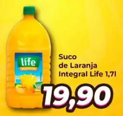 Amarelinha supermercados Suco de Laranja Integral Life oferta