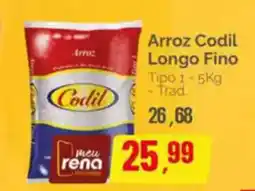 Supermercados Rena Arroz Codil Longo Fino oferta