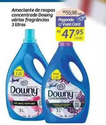 Comper Amanciante De Roupas Concentrado Downy Várias Fragrâncias oferta