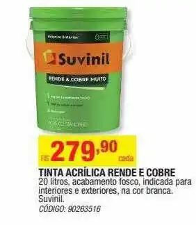 Tinta Acrílica Rende E Cobre