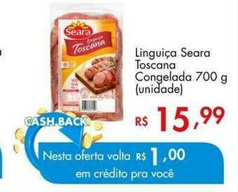 Supermercados Imperatriz Linguiça Seara Toscana Congelada oferta