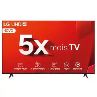 Benoit Smart TV LG 55 55UT8050PSA 4K Ultra HD Processador a5 Ger7 Al Alexa e Chromecast Integrado oferta