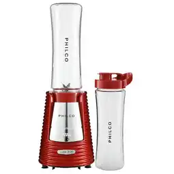 Benoit Liquidificador Philco Blender Vermelho Fit Retrô 2 Copos 300W oferta