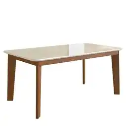 Benoit Mesa de Jantar Zamarchi 160 6 Lugares Tampo de Vidro 80x90x160cm oferta