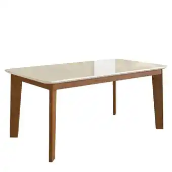 Benoit Mesa de Jantar Zamarchi 160 6 Lugares Tampo de Vidro 80x90x160cm oferta