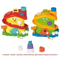 Benoit Brinquedo Educativo TaTeTi Activity House 0714 6 Formas Cores Sortidas oferta