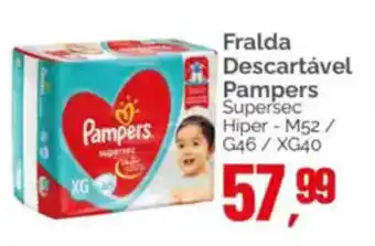 Supermercados Rena Fralda Descartável Pampers oferta