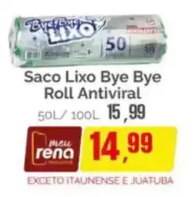 Supermercados Rena Saco Lixo Bye Bye Roll Antiviral oferta