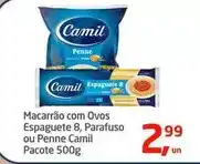 Tenda Atacado Camil - macarrão com ovos espaguete 8, parafuso ou penne oferta