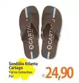 Atacadão Cartago - sandália atlanta oferta