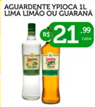 CenterBox Aguardente ypioca lima limão ou guaraná oferta