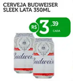 CenterBox Cerveja budweiser sleek lata oferta