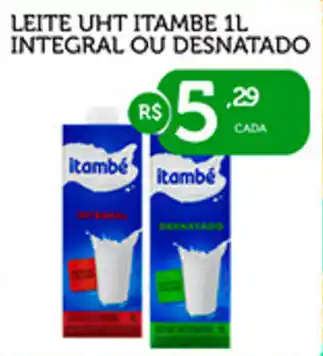 CenterBox Leite uht itambe  integral ou desnatado oferta