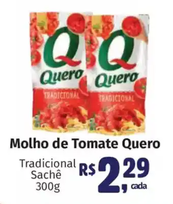 Supermercados Mateus Molho de Tomate Quero Tradicional Sachê oferta