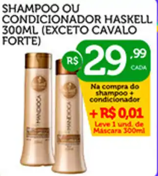 CenterBox Shampoo ou condicionador haskell (exceto cavalo forte) oferta