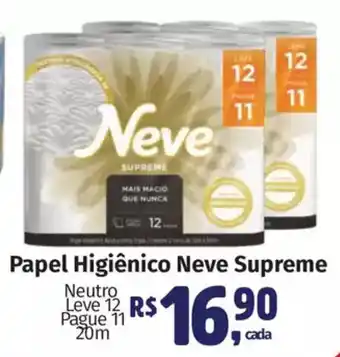 Supermercados Mateus Papel Higiênico Neve Supreme oferta