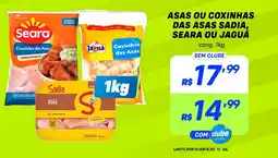 Prezunic Asas ou coxinhas das asas sadia, seara ou jaguá oferta