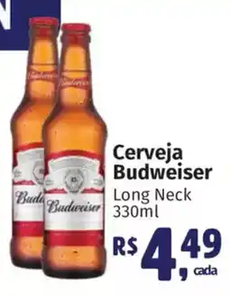 Supermercados Mateus Cerveja Budweiser Long Neck oferta