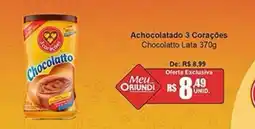 Oriundi Achocolatado 3 Corações Chocolatto Lata oferta