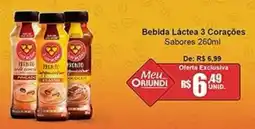 Oriundi Bebida Láctea 3 Corações Sabores oferta