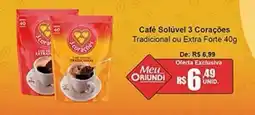 Oriundi Café Solúvel 3 Corações Tradicional ou Extra Forte oferta