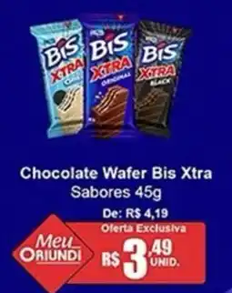 Oriundi Chocolate Wafer Bis Xtra Sabores oferta