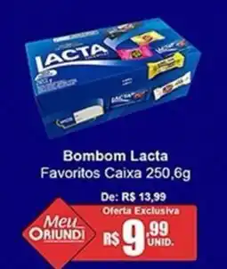 Oriundi Bombom Lacta Favoritos Caixa oferta